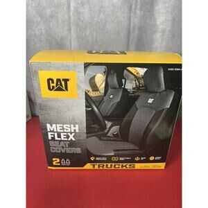 CAT MeshFlex Front Seat Covers Set Black & Gray, CASC-2284-GR